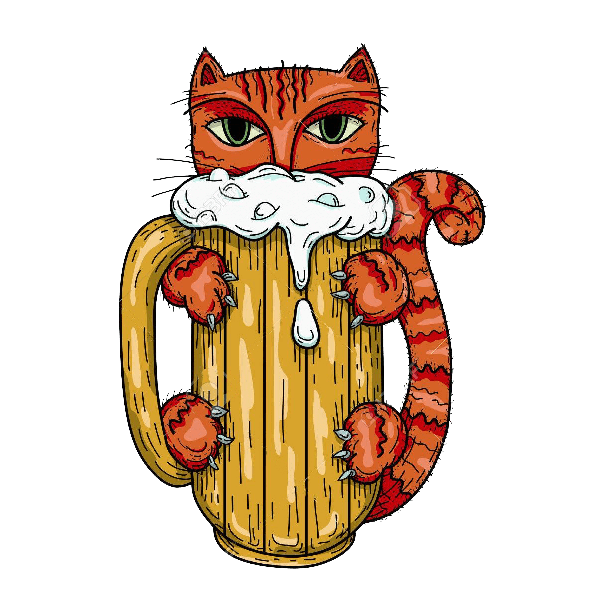 Beer cat logo